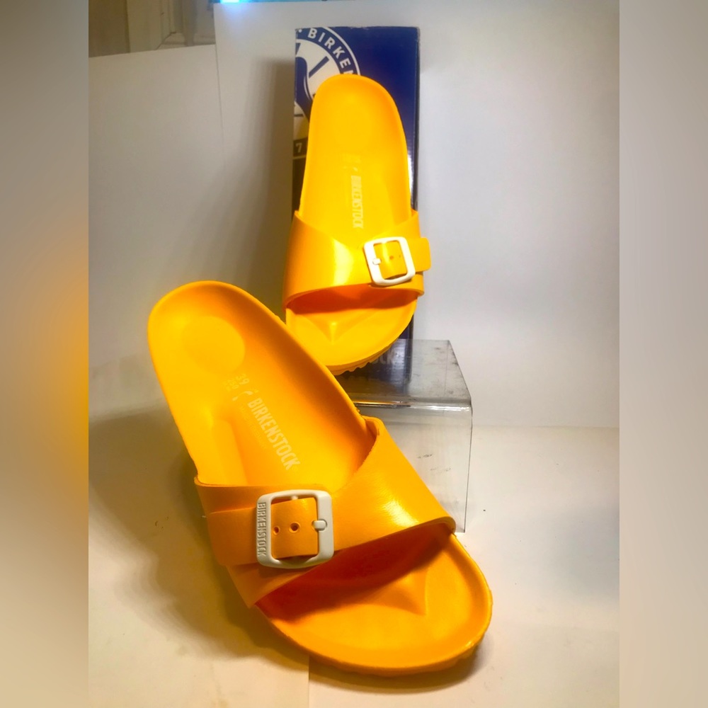 Birkenstock NWB  Madrid Essentials Scuba Yellow Sz 39/8-8.5